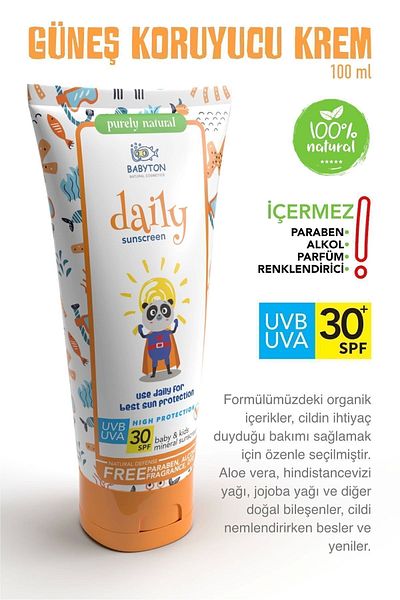 BABYTON Baby & Kids 3-Piece Summer Sun Care Set