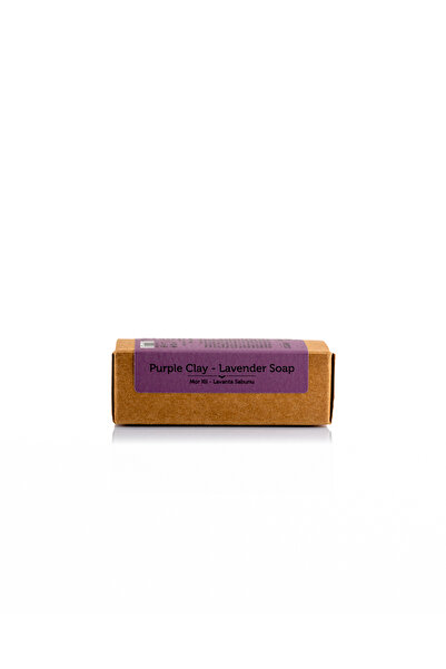 dionesse Purple Clay and Lavender Soap 120 Gr - Soothing, Moisturizing Natural Soap for Sensitive Skin