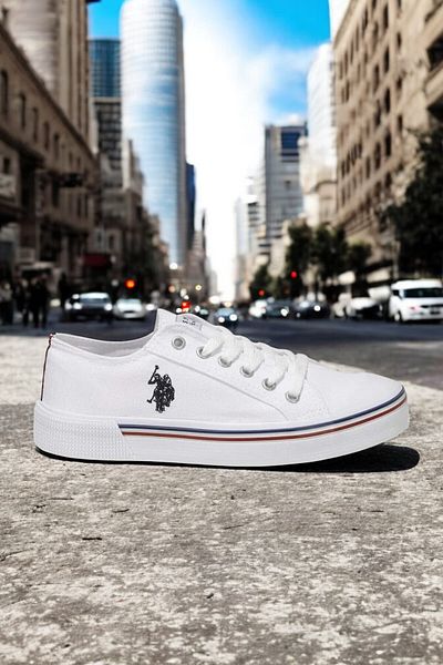 U.S. Polo Assn. A 536481296   Pantofi sport pentru femei 5FX albi