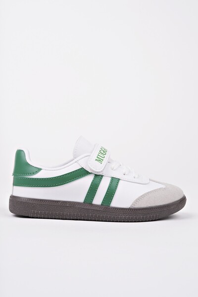 MUGGO Dudley Günlük Ortopedik Bağcıklı Ve Cırtlı Çocuk Sneaker Spor Ayakkabı