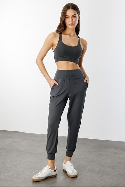 GENIUS STORE Pantaloni de sport Jogger pentru femei cu talie înaltă NEW-JOGER