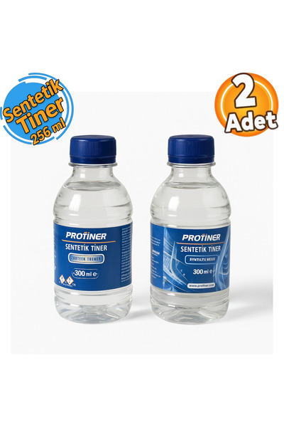 Protiner Sentetik Tiner Solvent Bazlı 256 ml (2 Adet)