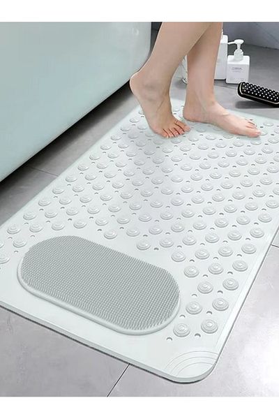 Mapple Home Μπανιέρα καμπίνας ντους με βεντούζα - 36x69,5 cm, χαλάκι μπάνιου
