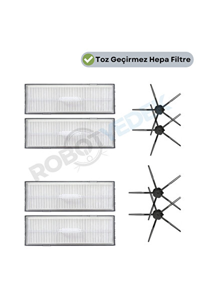 robotyedek Roborock S7 Maxv Ultra - Filtru Hepa de schimb și perie laterală -...