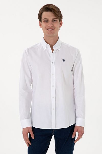 U.S. Polo Assn. Η.Π.Α. Polo Assn. Πουκάμισο 100% βαμβακερό μακρυμάνικο Slim Fit 2083199