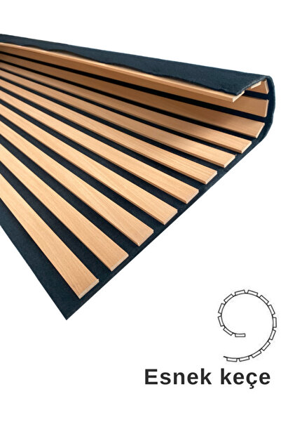 DECOALA Mdf Ahşap Akustik Duvar Paneli 60x275 Cm - Kayın