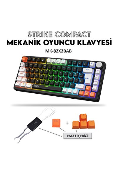 gameagle Strike Compact MK-82X2BAB Mekanik Işıklı Oyuncu Klavye