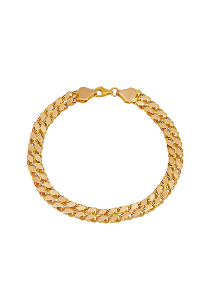 Altınkesesi 14 Ayar Altın İkili Pullu Bileklik