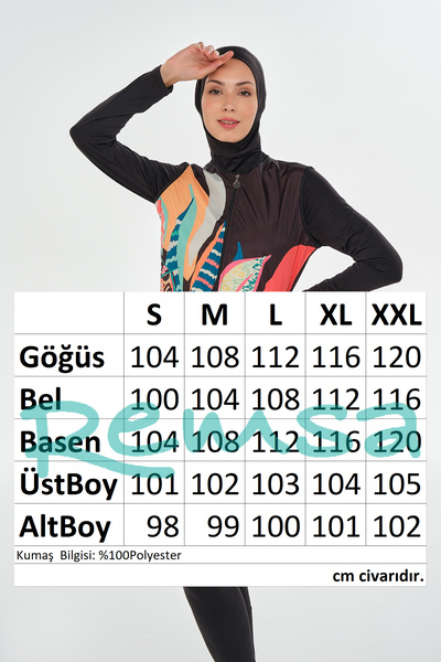 MARESİVA Tam Kapalı Tesettür Mayo 2302 Siyah