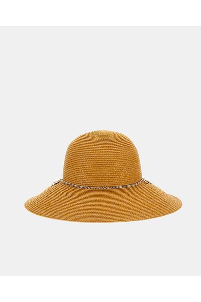 Guess Brim Hat Women's Brown Hat Aw5290Nyl01-Nat