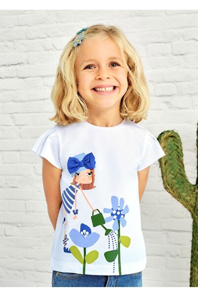 MAYORAL Girl's T-Shirt - White 3015