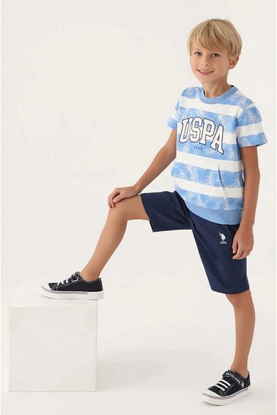U.S. Polo Assn. U.S. Polo Assn. US1701 Costum bermudă pentru băiat cu licență