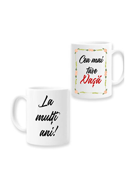 OEM Cană albă personalizată „Cel mai tare NASA”, Inovatix®. 330ml