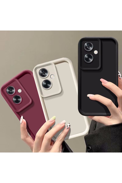 m.tk moveteck Oppo Reno 11F Case Soft Colorful Launch Silicone Camera Protected Protruding Thick Edges 3D Coffe