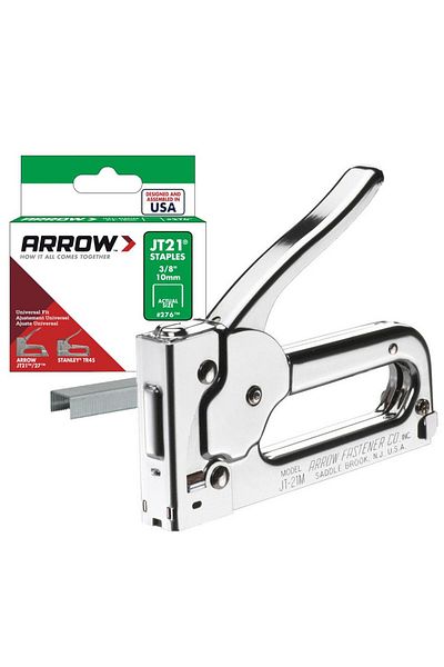 ARROW Jt21cm 6-10mm مسدس دباسة ميكانيكي احترافي مع 1000 قطعة من الدبابيس