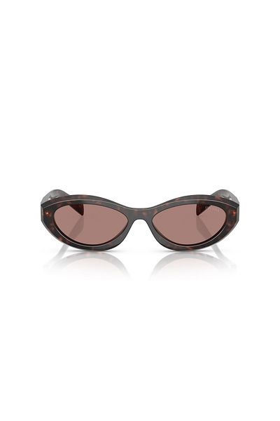 Prada Women Irregular Knight Sunglasses- Pr 26zs - Lense Size:55mm - Root Tortoise