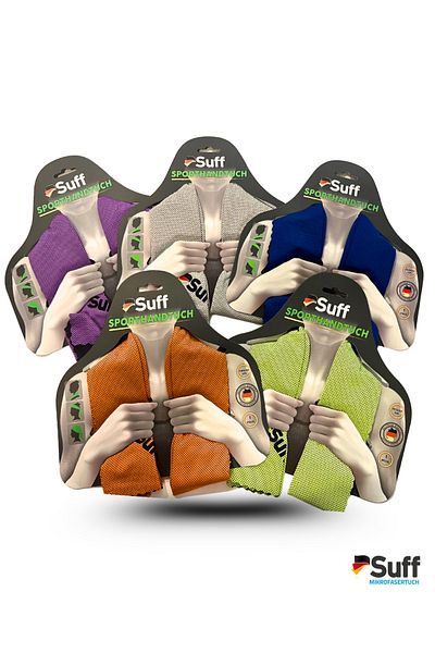 Suff Athlete Cooling Towel 110X30Cm Super Absorbent - Shock Dry (1 Pc)