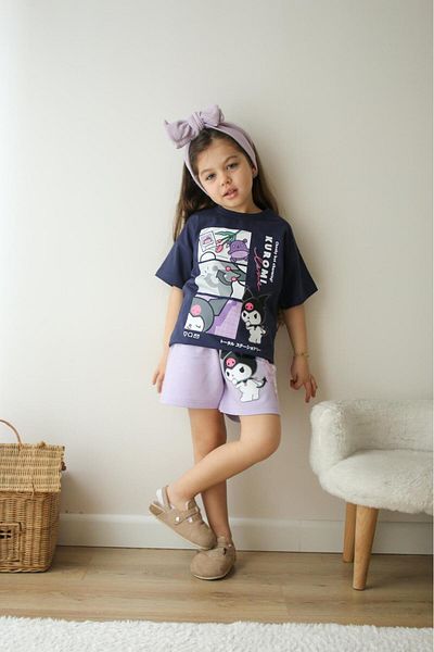 ÖRZİKİDS Printed Girl Shorts Suit 3/10 Years