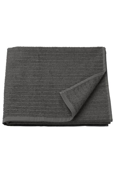 IKEA V GSJÖN Bath towel, dark grey, 70 x 140 cm