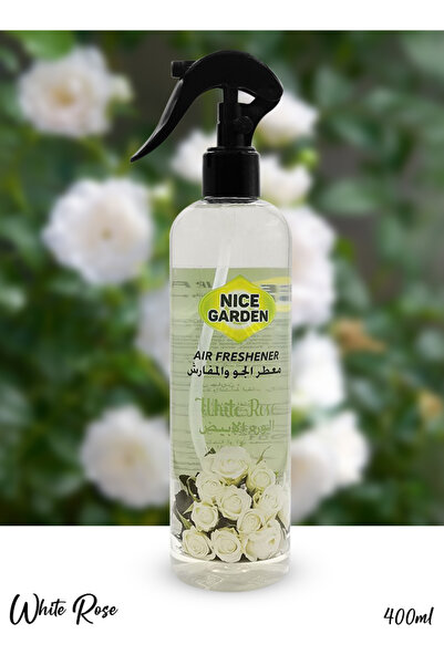 Nice Garden معطر جو برائحة الورد الأبيض للسيارة والمكتب والمنزل - 400 مل، عطر...