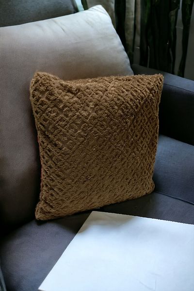 Mislina Home Кафява автентична бохемска декоративна калъфка за възглавница 43x43 см