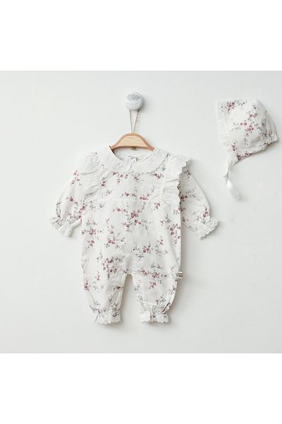 Mert Baby بذلة الأزهار المنسوجة