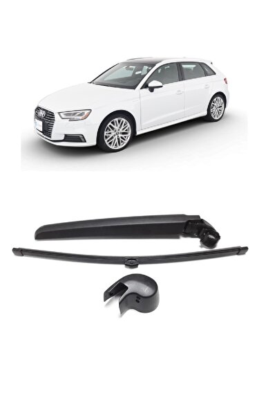 CMEPARTS Audi A3 2013-2020 Arka Cam Silecek Kolu Ve Süpürgesi Kapak Takımı 8V...