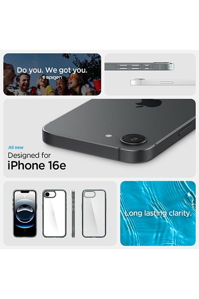 Spigen Ultra Hybrid designed for iPhone 16e case cover (2025) - Space Crystal