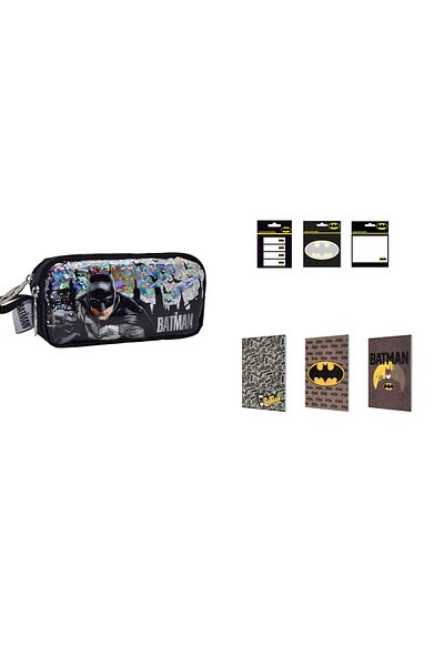 Batman Set of Pencil Case and Stationery (7 Pcs)