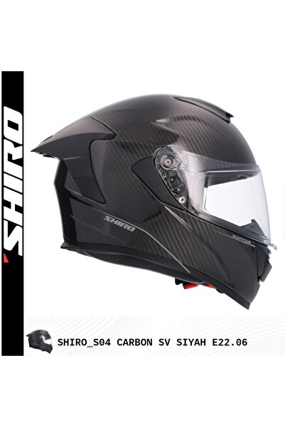 Shiro MOTOTEZ SHİRO SV04 RAPTOR CARBON FULL FACE (KAPALI) MOTOSİKLET KASKI