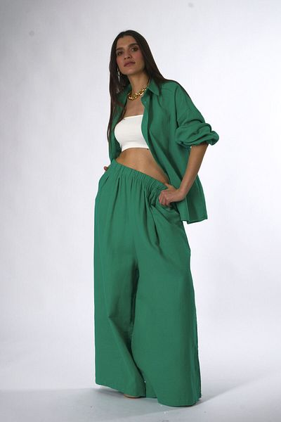 ABBRA Women's 100% Cotton Soft Textured Suit