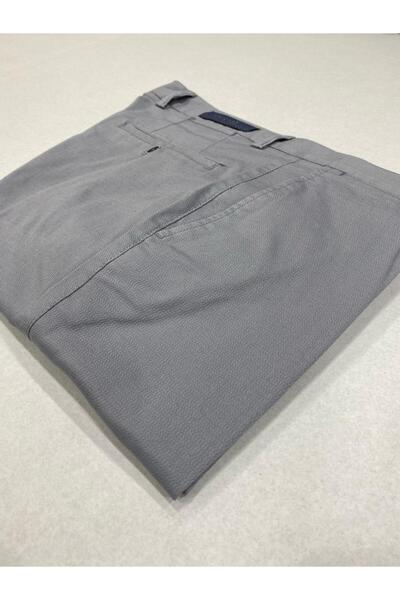 RATEKS Wide Cut Honeycomb Woven Side Pocket Summer Fabric Men's Trousers Maserati Gray