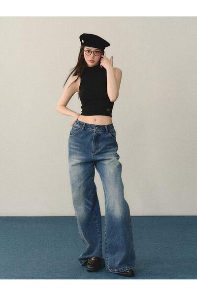 DEEFWEAR Y2K Trend Baggy Pocket Jeans