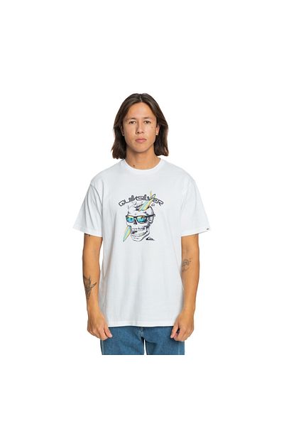 Quiksilver One Last Suft Men's White Round Neck T-Shirt