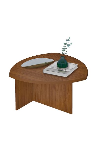 ARTLY Center coffee table for living rooms and homes, natural brown color, 76*40*76