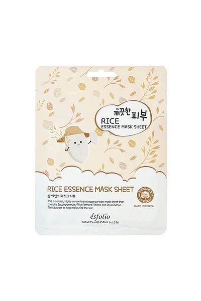 Esfolio Rice Essence Sheet Mask - Korean Rice Mask