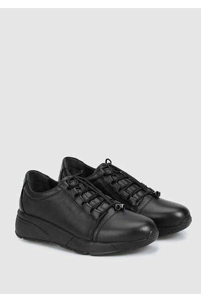 Eclipse Leather Black Women's Shoes