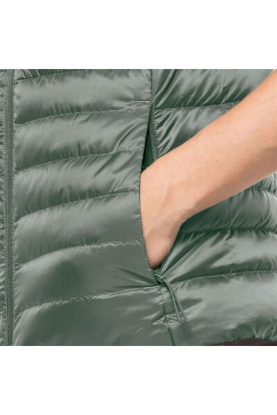 Jack Wolfskin Pack & Go down Vest Women's Green Vest Women's Vest 1207031-4311
