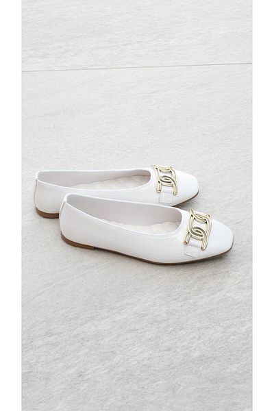 Munshoes Balerini Heidi din piele lacuita pentru dama