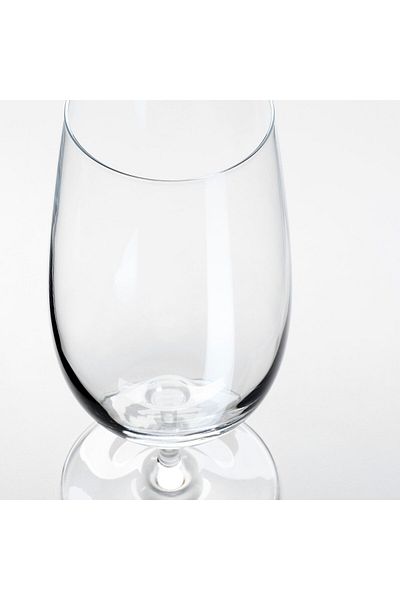 IKEA STORSINT Juice Glass, Clear Crystalline, 48 cl, Dishwasher-Safe, 18.5 cm - By Aaron Probyn
