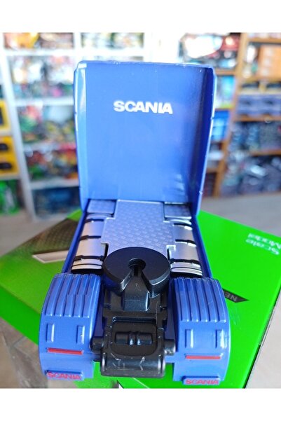 OYUNCAKSAHİLİ SCANİA V8 R-730 METAL TIR KAFASI AÇILIR ÖNE YATAR TAŞIYICI MODEL 1.64 SCANIA DİECAST MAVİ