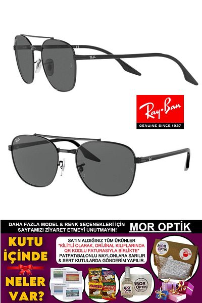 Ray-Ban Purple Optical Rb3688 002/B1 Uncisex Black Kaca Silhouette