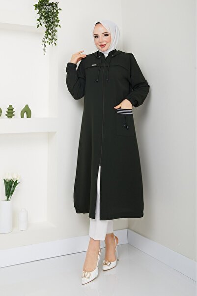 GLR&GYM ALİSA KADIN ARA BOY PETEK KUMAŞ KAPÜŞONLU HEM SPOR VE CLASIC KAP