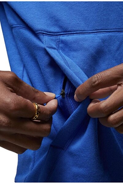 Nike Air Jordan Erkek Mavi Kapüşonlu Sweatshirt