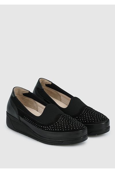 Eclipse Leather Black Women's Shoes