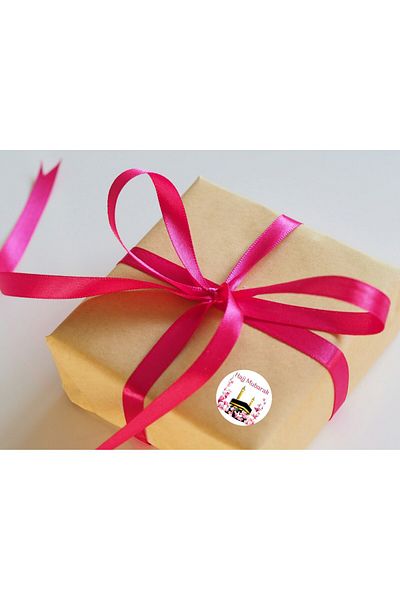 CASALINGHI Hajj Mubarak Tag Gift Sticker Gift Umrah Kaaba Hajj Round Matte Sticker 4 cm (40 Pcs)