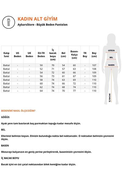 AybarsStore Battal Ultra Large Size Elastic Waist Lycra Wide Comfortable High Waist Fabric Trousers