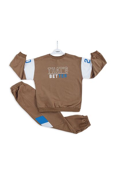 Harika KIDS Σετ φόρμας Boy Better Printed Basic Oversize