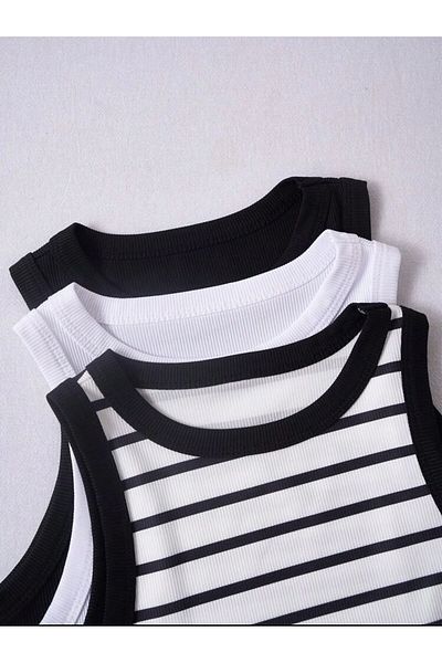 bemmoda Set de 3 bluze pentru femei, 3 culori, flexibile
