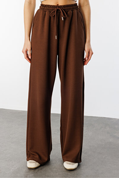 GENIUS STORE Kadın Geniş Paça Modal Eşofman Altı MODAL-EŞOFMAN